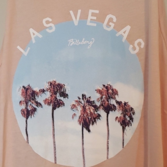 NWT BILLABONG PINK GRAPHIC TANK - S - Picture 3 of 8